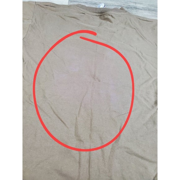 Mens Shirt Anvil Sea Turtle Maui Hawaii Brown Taupe Tribal Hawaiian Size M *Read - Picture 7 of 8